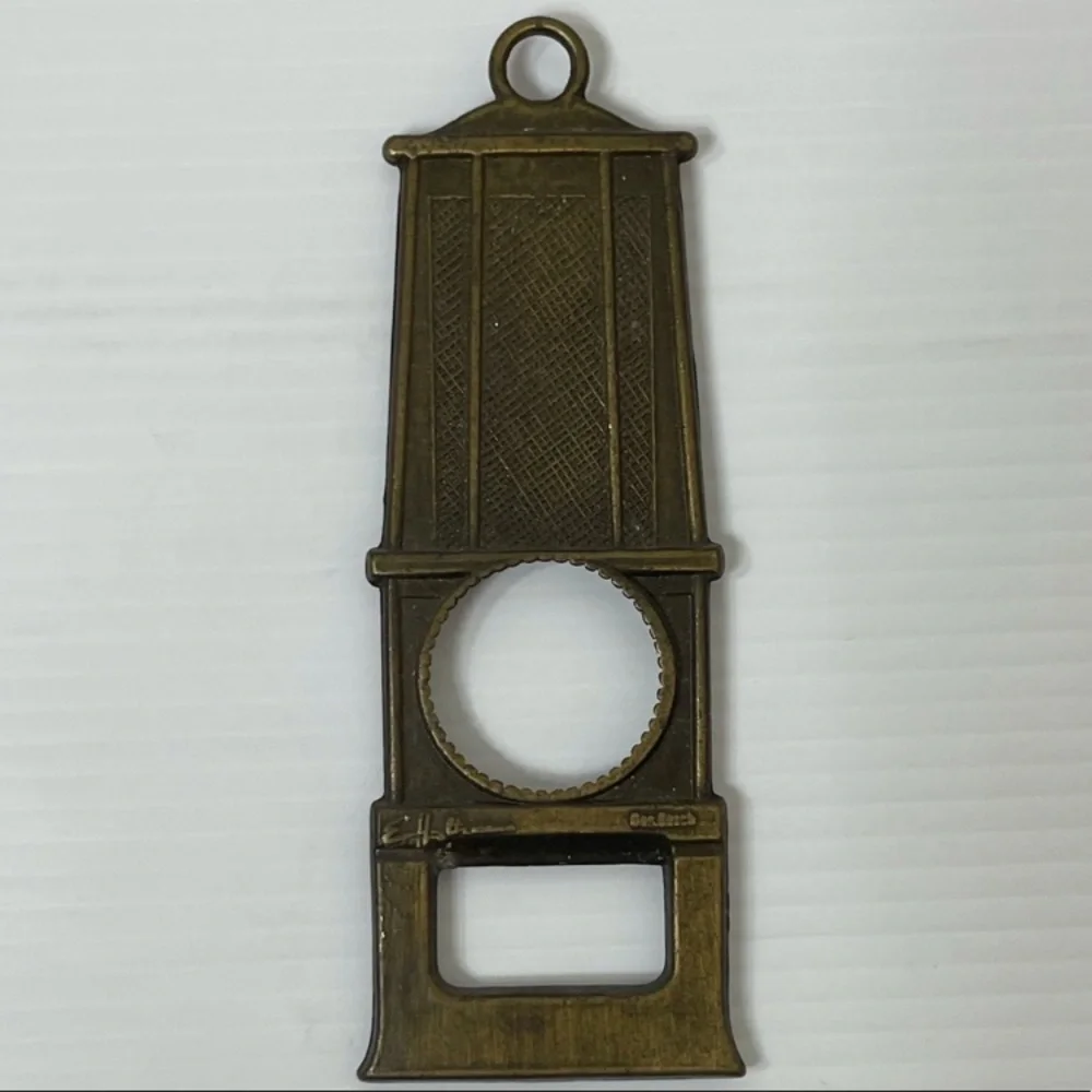 Vintage Rare Coal Miner Lamp Bottle Opener Barware Jewelry Bar Accessories